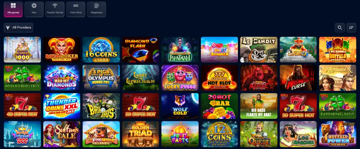 Vbet Casino spelaanbod