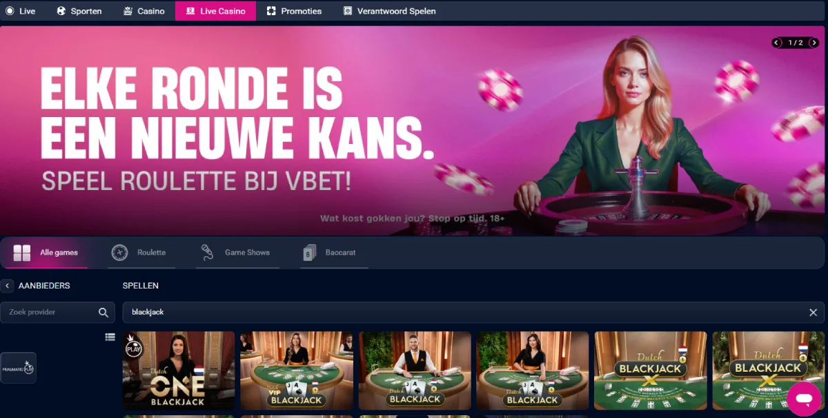 Vbet live-casino